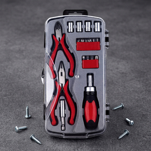 Wholesale 18pcs Home DIY Repair Compact Household Tool Kit Easy Use Portable <b>Plier</b> Tool Kit - Product Image 3