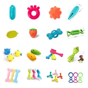 Jouets à mâcher pour chiens, brosses à dents multiples personnalisées, en TPR durable, motif os, pour le nettoyage dentaire, en caoutchouc pour animaux de compagnie, vente chaude - Product Image 2
