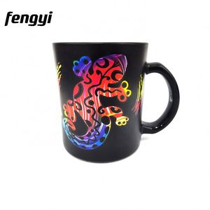 Taza de Café con Diseño de Palmeras y Atardecer Tropical en la Isla de Hawái, Taza de Café de Verano con Diseño de Club de Surf - Product Image 2