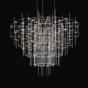 Lampe suspendue en acier inoxydable au prix <span class=keywords><strong>d</strong></span>'usine, lustre moderne, luminaires pour salle à manger, chambre à coucher, salon, éclairage LED - Product Image 4