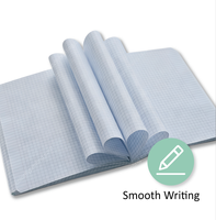 Sattelstichheftetes Übungsheft mit Individuellem Cover-Design 100 Blatt Softcover Laminierung Druck für Schulgebrauch