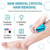 Depiladora de Cristal Personalizada Indolora, Borrador de Vello de Vidrio Resistente al Agua, Nano Depiladora para Eliminación de Vello Corporal
