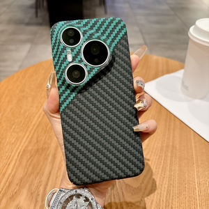 Coque arrière en fibre de carbone à motif quadrillé pour VIVO OPPO ONEPLUS REDMI HONOR IQOO PC, coque rigide pour appareil photo - Product Image 5