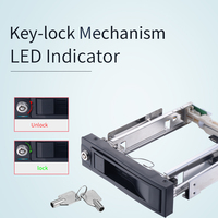 OEM Custom Tray-less Soporte convertidor SATA de 3,5 pulgadas Bahía de intercambio en caliente Rack de disco duro para carcasa de unidad 5,25