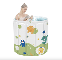 Meilleur prix, baignoire pliable en PVC épaissi, nouveau style, douche portable, facile à ranger, ne prend pas beaucoup d'espace