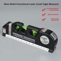 Niveau laser de mesure de ligne, niveau laser à lignes croisées, règles métriques ajustables, règle de niveau laser pour la décoration et le travail du bois