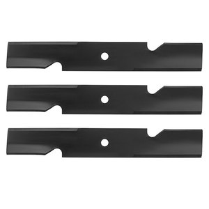 Paquete de 3 Cuchillas para Cortacésped Hi-Lift de 16.5 Pulgadas, Compatibles con Plataforma de Corte de 48 Pulgadas, Reemplaza 601123 601123X 795757, Juego de Cuchillas con Orificio Central Redondo de 5/8 Pulgadas - Product Image 2