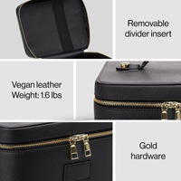 voyage multifonctionnelle personnalisée boîte de maquillage de voyage pour femmes trousse de beauté de créateur de mode