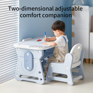 Ensemble <span class=keywords><strong>Bureau</strong></span> et Chaise d'Étude pour Enfants Réglable en Hauteur avec Planche à Dessin, <span class=keywords><strong>Petit</strong></span> <span class=keywords><strong>Bureau</strong></span> de Lecture en Plastique pour la Maison - Product Image 3