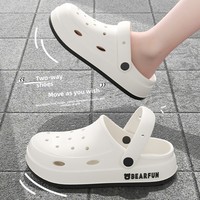 Nouvelles sandales sabots unies à bout fermé antidérapantes pour homme et femme, style été 2024, pour la plage et la maison
