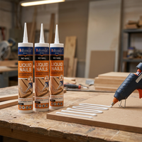 Colle de construction Liquid Nails, adhésif multi-sous-stratums pour l'installation de contreplaqué, MDF et panneaux composites