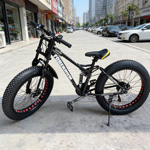 Bicicletta Mountain Bike 26\" con Pneumatici Fat 4.0, 21 Velocità, Doppia Sospensione per Strada Urbana e Sentieri All'aperto - Product Image 3