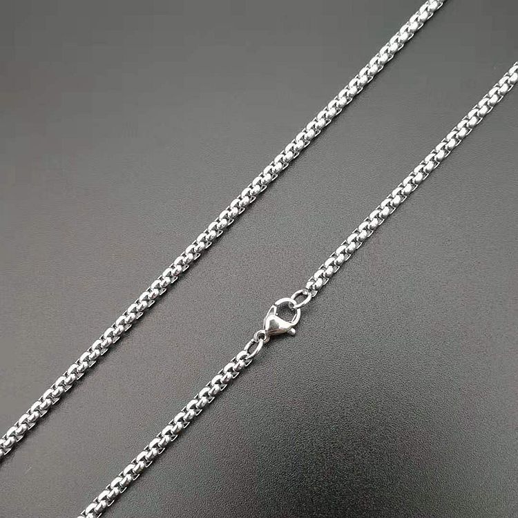 Chaîne en argent 3mm*61cm