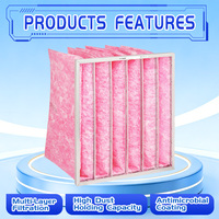 Filtre à air en fibre synthétique personnalisé, filtre à poussière de poche, rouleau de média filtrant pour usage domestique, hôtels, restaurants, purificateur d'air