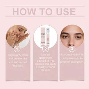 ครีมบำรุงรอบดวงตาเปปไทด์ 15 มล. รับผลิตแบบ OEM แบรนด์ส่วนตัว วีแกน ลดเลือนริ้วรอย ฟื้นฟูผิวให้กระจ่างใส - Product Image 4