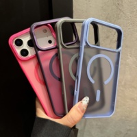 Coque magnétique pour iPhone 17 16 15 14 13 12 11 Plus Air Pro Max 16E Protect antichoc Luxury Armor Matte Metal Lens Cover