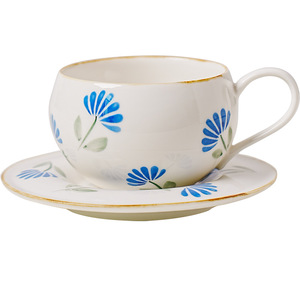 ขายส่ง แก้วกาแฟพร้อมจานรอง ชุดแก้วน้ำชา พอร์ซเลนคุณภาพสูง หนา ทนทาน เป็นมิตรกับสิ่งแวดล้อม สไตล์มินิมอล ผลิตจากกวางสี ปริมาณสั่งซื้อขั้นต่ำน้อย - Product Image 3