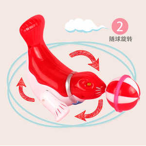 Juguete Eléctrico de Plástico con Luz de León Marino Equilibrista para Niños de 2 a 4 Años Unisex Doméstico - Product Image 1