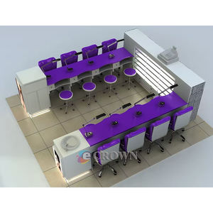 Salon Beauty Booth Salon <strong>Swiss</strong> Salon Stand Design Shop Salon Kiosk Salon Straight showcase Lashes Eyebrow Kiosk <strong>Store</strong> Design OEM - Product Image 3