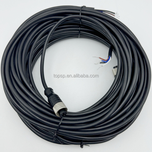 M8 M12 nữ nam cắm Cáp cảm biến với kết nối không thấm nước duy nhất kết thúc 3 <span class=keywords><strong>4</strong></span> 5 6 8 12 lõi dây điện - Product Image 6