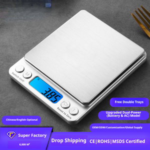 고무나무 고정밀 미니 휴대용 포켓 전자저울 I2000 모델 금 보석 주방용 그램 저울 0.001g - Product Image 2