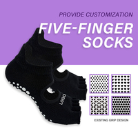 Chaussettes pour femmes JS Sample Acceptable, taille personnalisée, antidérapantes, respirantes, chaussettes de Pilates pour toutes les saisons