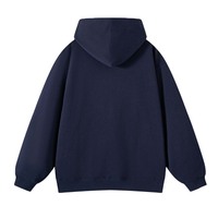 Sweat-shirt à capuche en coton pur épais 500G, style rétro américain, doublé polaire, hiver, homme, manches longues, poche, nouvelle collection