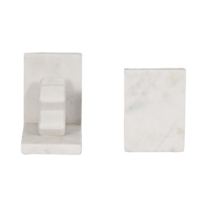Fermalibri a forma di Xo in marmo, decorazione moderna per libreria, scrivania, soggiorno. - Product Image 5