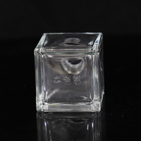 Bouteille de parfum 100Ml Bouteille de diffuseur de parfum carré en verre transparent à bouche à vis pour bouteilles en verre d'emballage d'huile essentielle