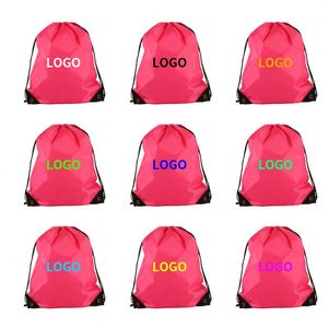 Wholesale Price Custom Logo Football Promotional Printed Waterproof Drawstring Tote Bag for Business - Product Image 5