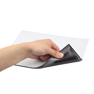 Chất lượng cao giá thấp đẳng hướng hoặc anisotropy mềm A4 kích thước cao su nam châm tấm từ tính với màu trắng tự dính băng ủng hộ - Product Image 4