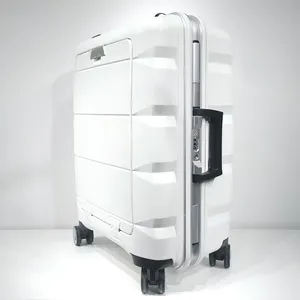 Multifunctional Suitcase TSA Lock Universal Wheel Hand Luggage 20" Luggage With Cup Holder Trolley Suitcase With PP