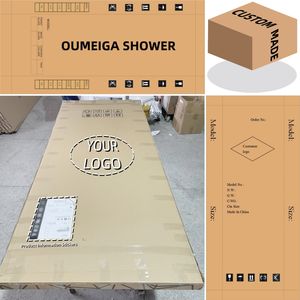 Cabine de Douche Rectangulaire Oumeiga OEM Moderne 120x80x225cm avec Porte Coulissante, Cabine de Massage en Verre pour Hôtels et Salles de Bain - Product Image 4