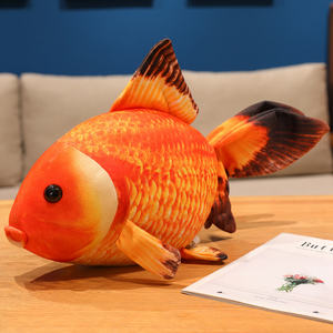 Juguete de Peluche de Pez de 50 cm al por Mayor, Regalo de Cumpleaños <span class=keywords><strong>para</strong></span> Niños, Juguete de Peluche Realista y Suave, Pez Dorado Colorido - Product Image 6