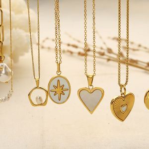 Wholesale Pearl Necklace <b>Cross</b> Border Multi Reliable Personalized Design Support White Gold Plated Look Color Retention Time - Product Image 2