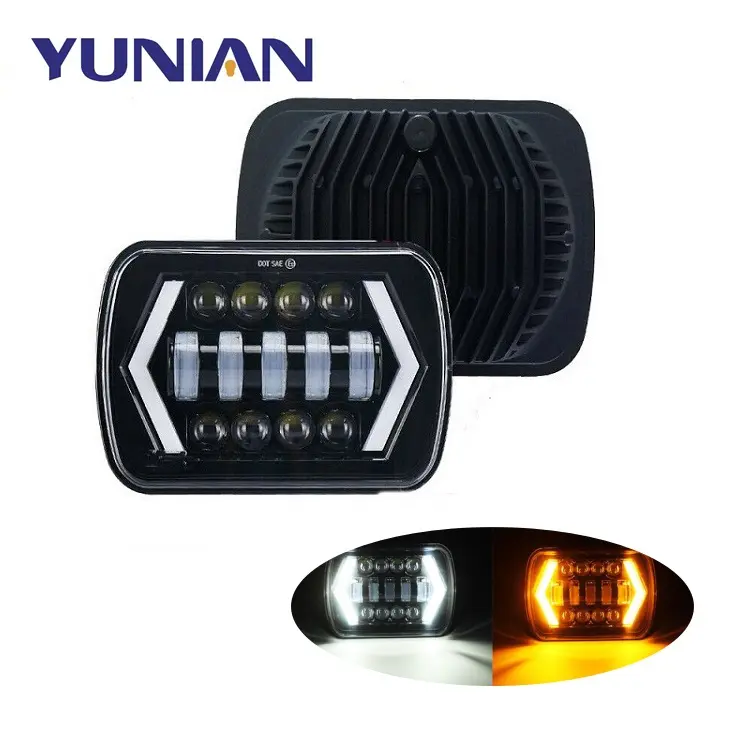 7 pouces 55W 12750LM 6000K phares de voiture LED lampe de conduite clignotant lumière Hi-Lo faisceau pour Jeep Pickup MR2 Celica pra 240SX