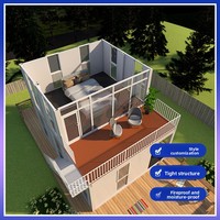 Maison conteneur pliable moderne et respirante de 40 pieds, personnalisée, de marque DONGJI, d'origine Shanxi, en acier, design de villa mobile carrée en kit