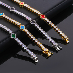 Premium Hip Hop Iced Out Moissanite Tennis <b>Chain</b> Necklace 925 Silver Custom Bling VVS Jewelry Pass Diamond Tester - Product Image 1