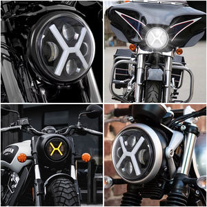 Phares LED en forme de X de 5,75 pouces, 40W, 6500 lumens, 12V, double couleur, compatibilité universelle pour Wrangler JK, clignotant DOT - Product Image 6