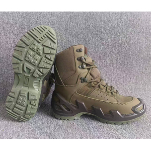 TSB08 Tactical <b>Boots</b> Outdoor All Seasons Waterproof Leather Tan High Top <b>Hiking</b> <b>Boot</b> - Product Image 3