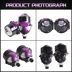 Sanvi New Super Bright 2.5 Inch S6-1 100W 6000K 12V Car Lights <b>H4</b> H7 LED Projector Lens Headlights - Product Image 6