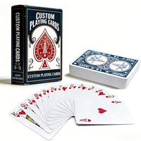 Cartes de poker personnalisées OEM écologiques, imperméables, avec logo, fabriquées en usine, de haute qualité, vente en gros