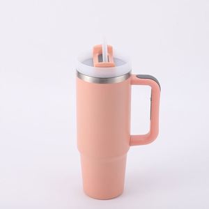 Gobelet de voyage isotherme H2.0 avec poignée, 30 oz, double paroi, couvercle, paille, antidérapant, couleur personnalisée OEM - Product Image 5