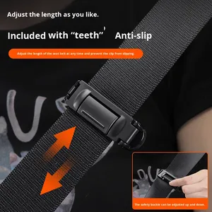 Fixateur de <span class=keywords><strong>ceinture</strong></span> de sécurité de voiture anti-étranglement universel OLIVER pour femmes enceintes, ajusteur élastique - Product Image 3