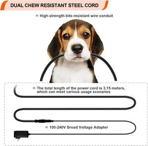 Lit pour chien chauffant amélioré 12V tension sûre arthrite orthopédique étanche Durable mousse à mémoire orthopédique lit pour animaux de compagnie coussin chauffant - Product Image 2