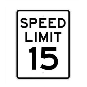 الأكثر مبيعًا علامات عاكسة مخصصة عالية الجودة للتحذير المروري إشارات المرور علامات الألومنيوم للحد من السرعة - Product Image 3