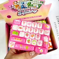 Mini clavier animalier de dessin animé, jouet anti-stress à rebond lent, unisexe, pour le bureau, amusant, outil de relaxation par pression et pompage, en PU