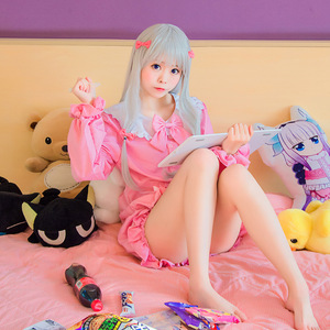Zixiao Eromanga Sensei Izumi Sagiri Cosplay Kostüm Rosa Anime Outfit S-XXL - Product Image 1