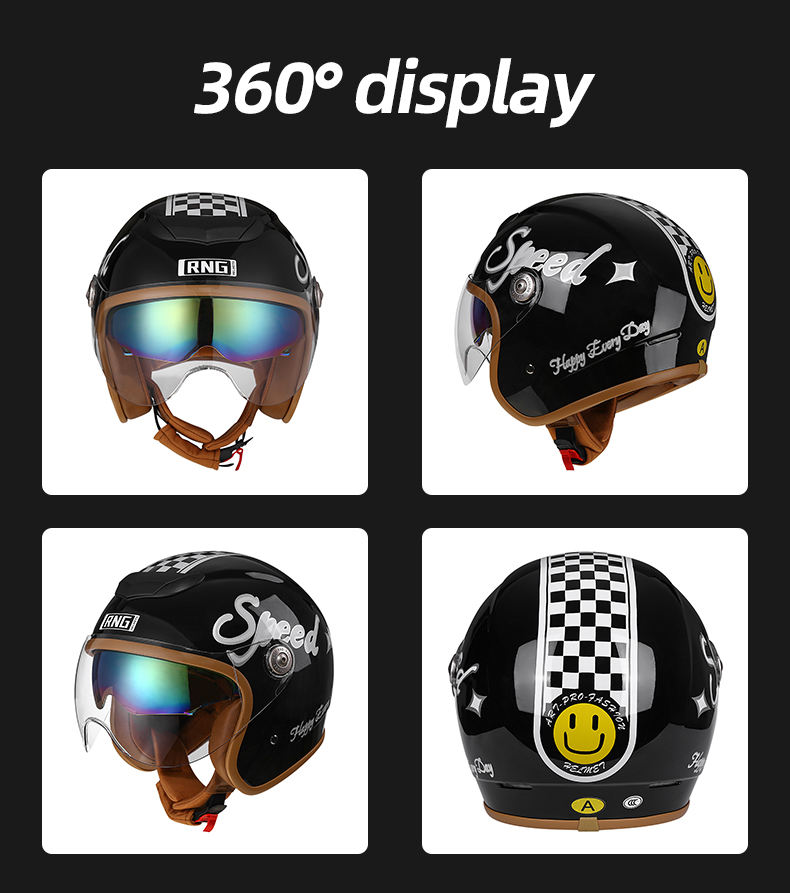 Visage souriant noir brillant