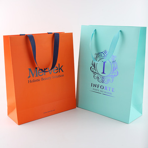 Con compras Embalaje personalizado Negocios Su <span class=keywords><strong>papel</strong></span> <span class=keywords><strong>Kraft</strong></span> Logotipo pequeño para logotipos blancos Vestidos personalizados Regalo <span class=keywords><strong>Bolsas</strong></span> <span class=keywords><strong>de</strong></span> <span class=keywords><strong>papel</strong></span> rosa - Product Image 2